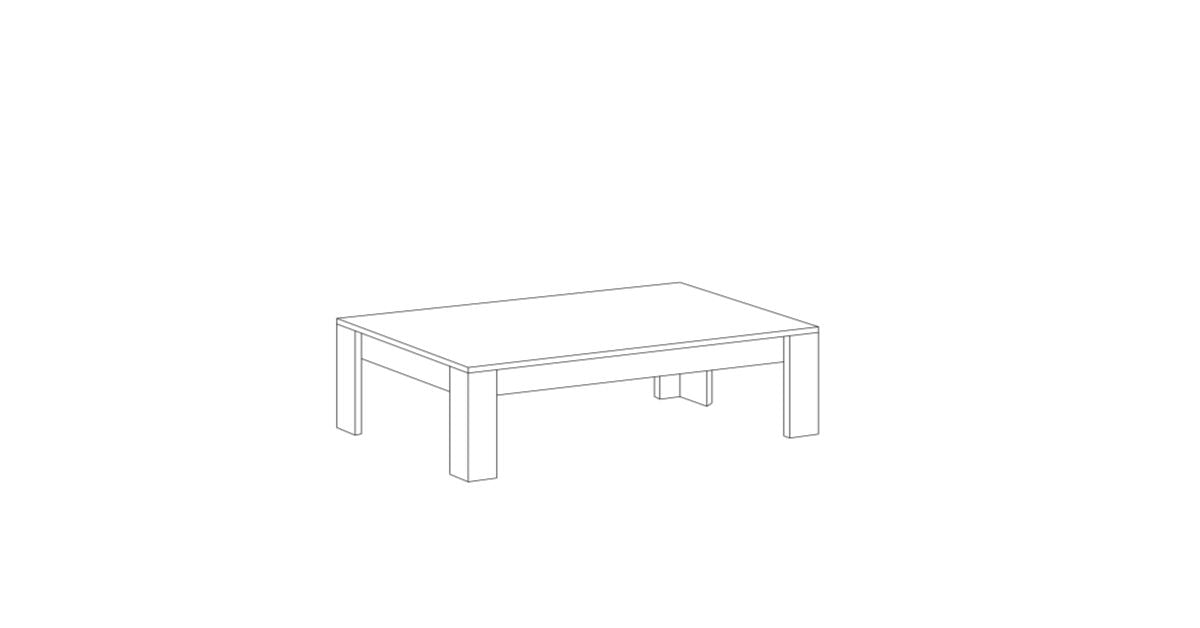 Smoking table with iron legs for living room PALMA (31 54 46 F)