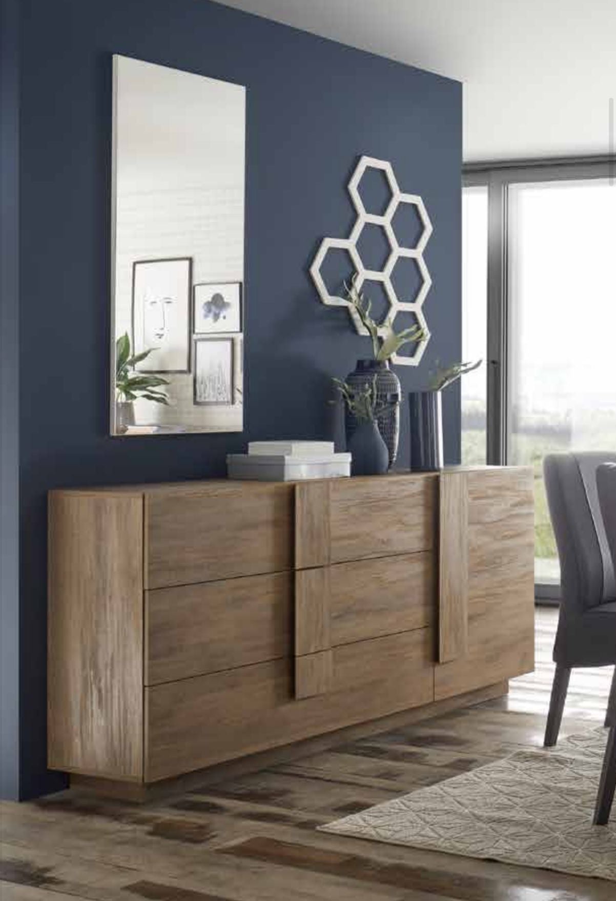 Sideboard 1 Door and 2 Drawers JUPITER glossy white (20 93 63 - 09)