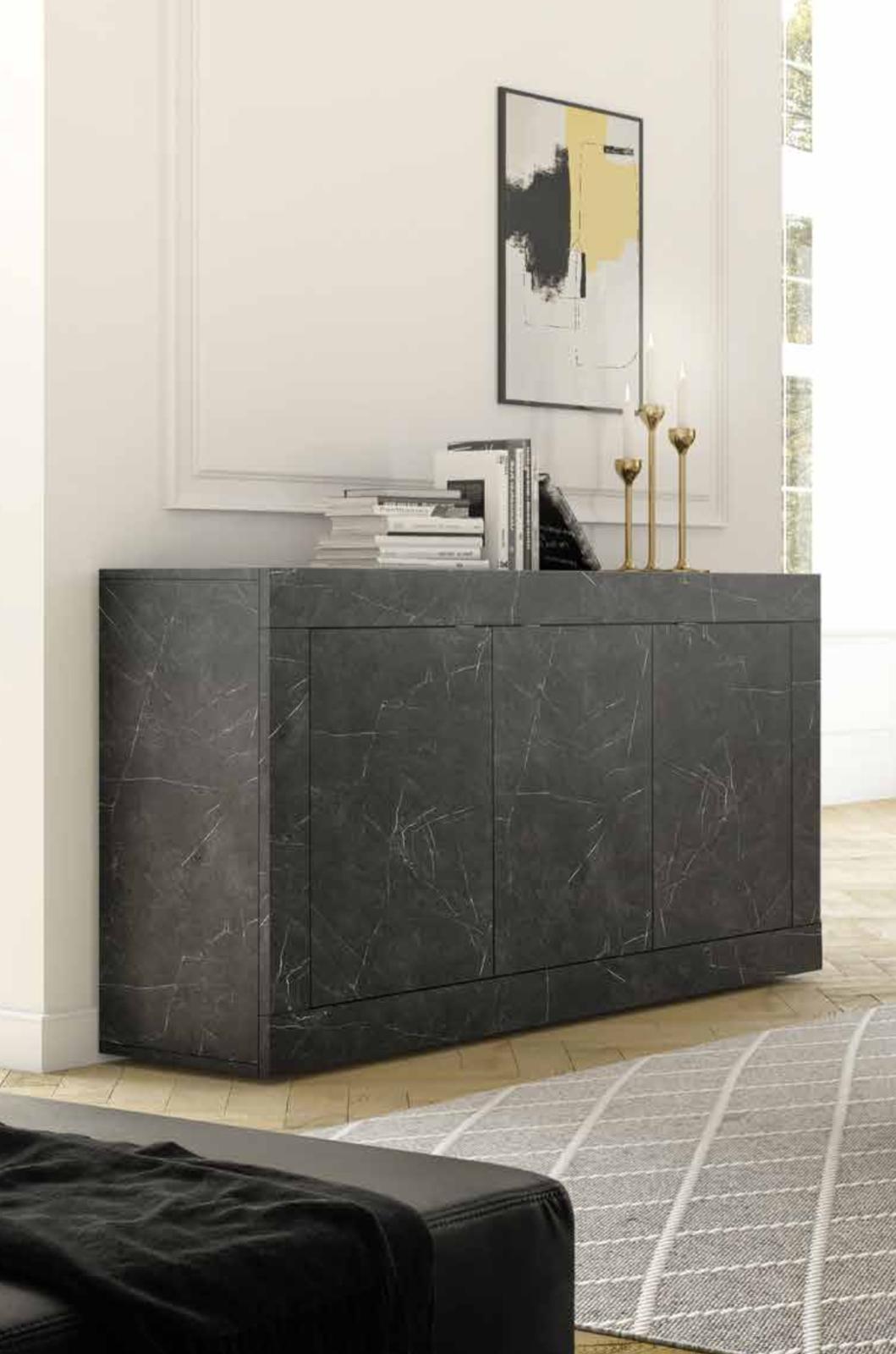 3-door sideboard BASIC black/pear (20 81 15 - 05)