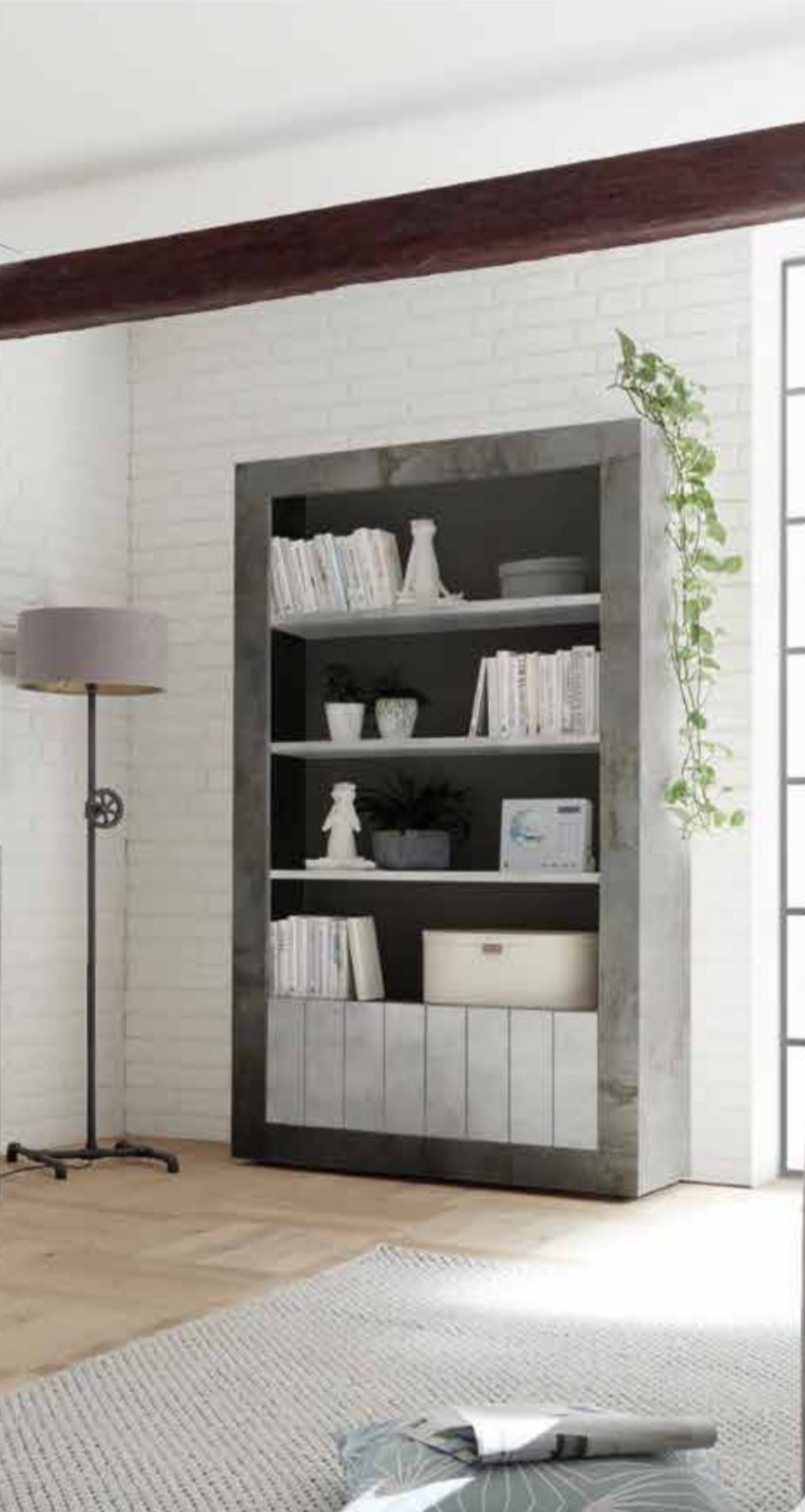 Container 2 Doors and 3 Shelves URBINO (White Pine) 20 90 35 - 20P