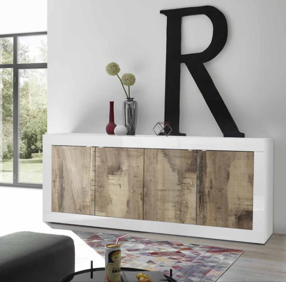 Sideboard 2 Doors and 3 Drawers BASIC black/pear (20 81 15 - 07)