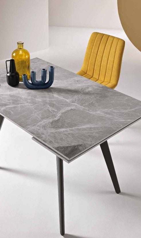 Tavolo Ikone Oneste Marmo Grigio Lucido