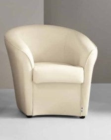 Poltrona Ikone Valentina Ecopelle Beige