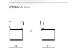 Poltrona Ikone Lorena Grigio Scuro