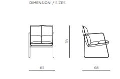 Poltrona Ikone Fabia Griglio Chiaro