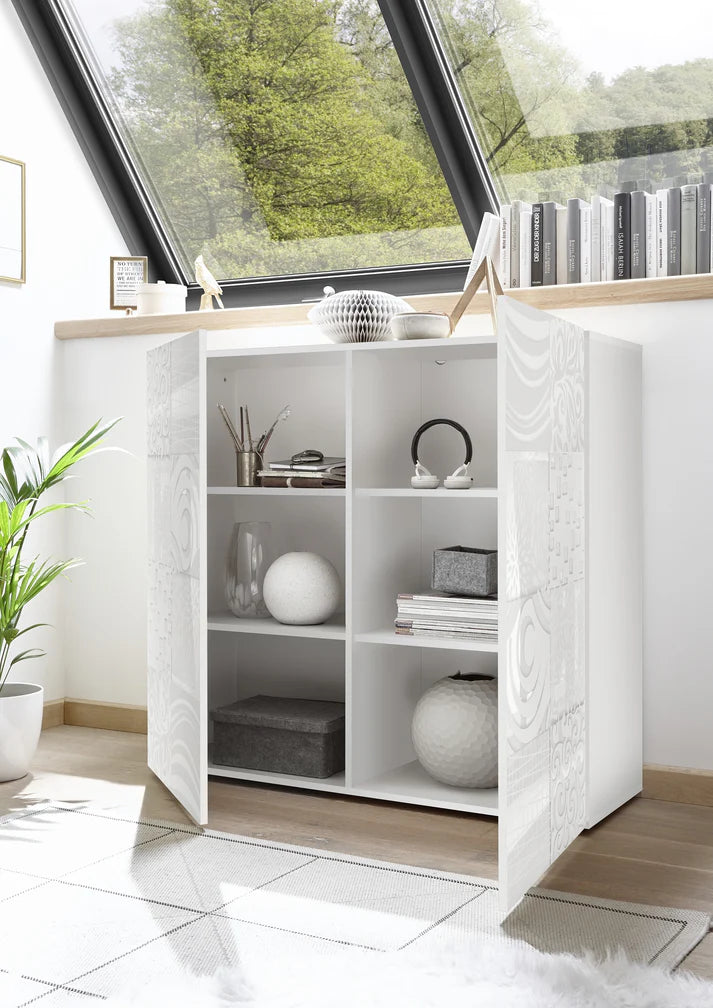 MIRO 2-Door Container (Glossy Screen-Printed Grey) 20 23 83 - 04