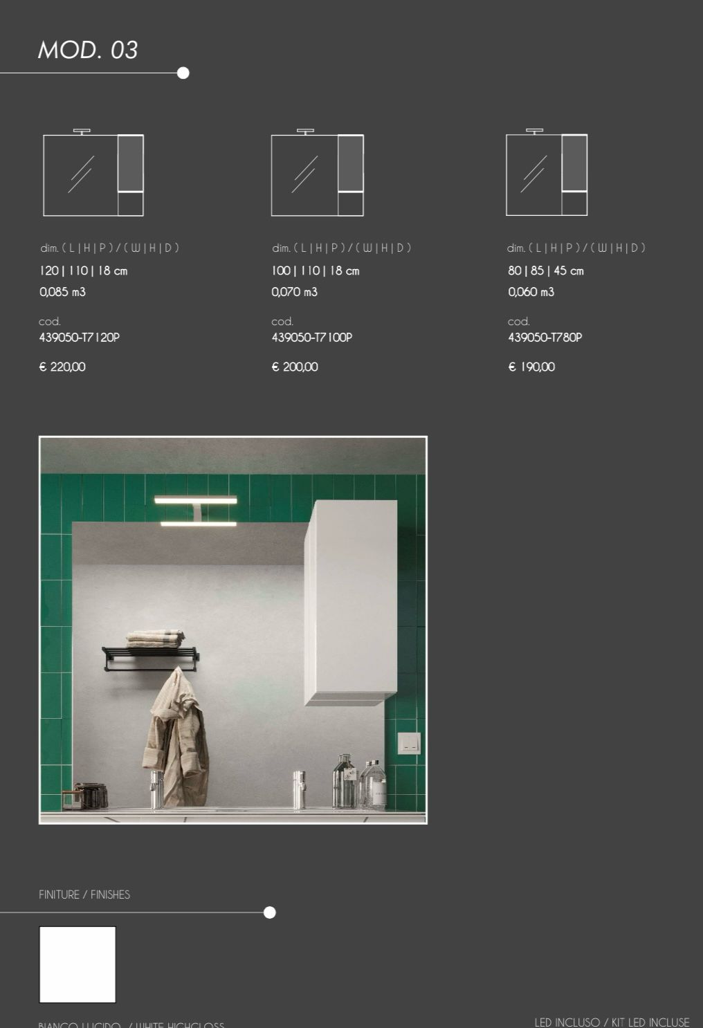 Mobile da Bagno Vittoria (2 Vasche)