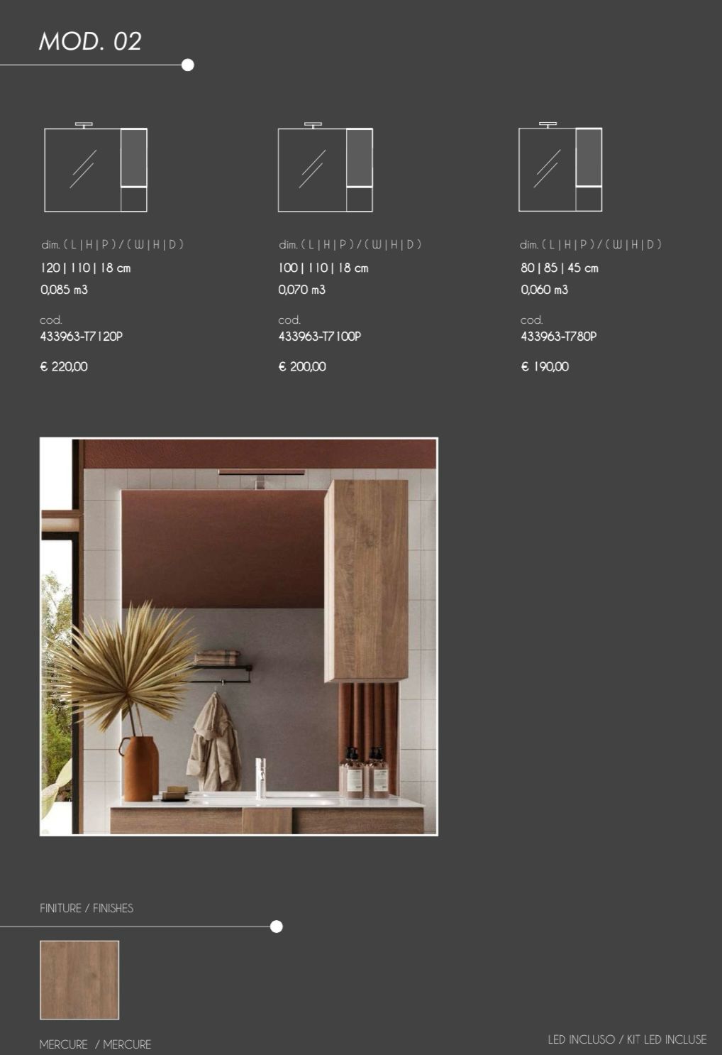 SUSPENDED JUPITER Bathroom Cabinet