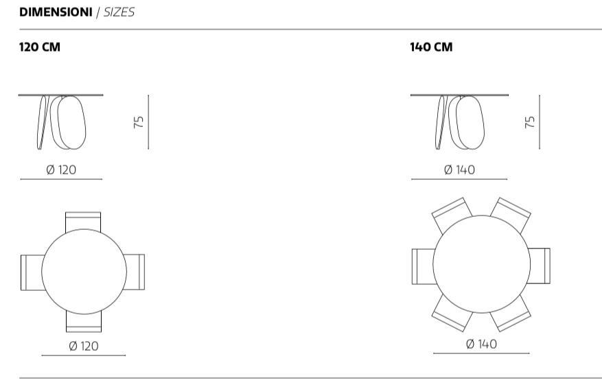 Tavolo Capodarte Maya Bronzo 120/140
