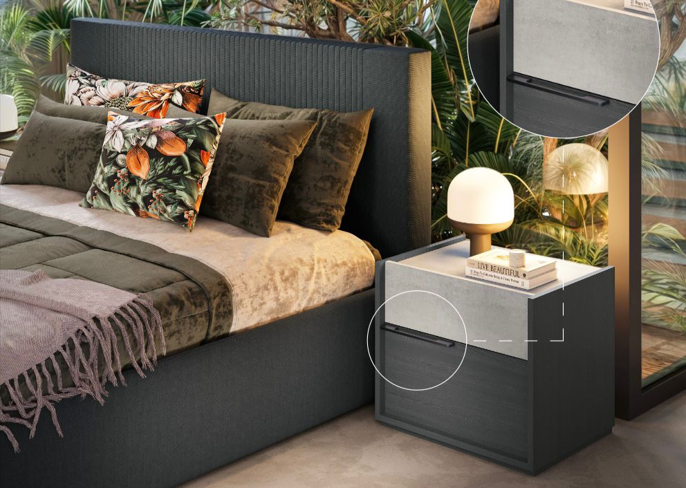 Camera da Letto Zoe Cemento Gres (CZGLCGS26B)