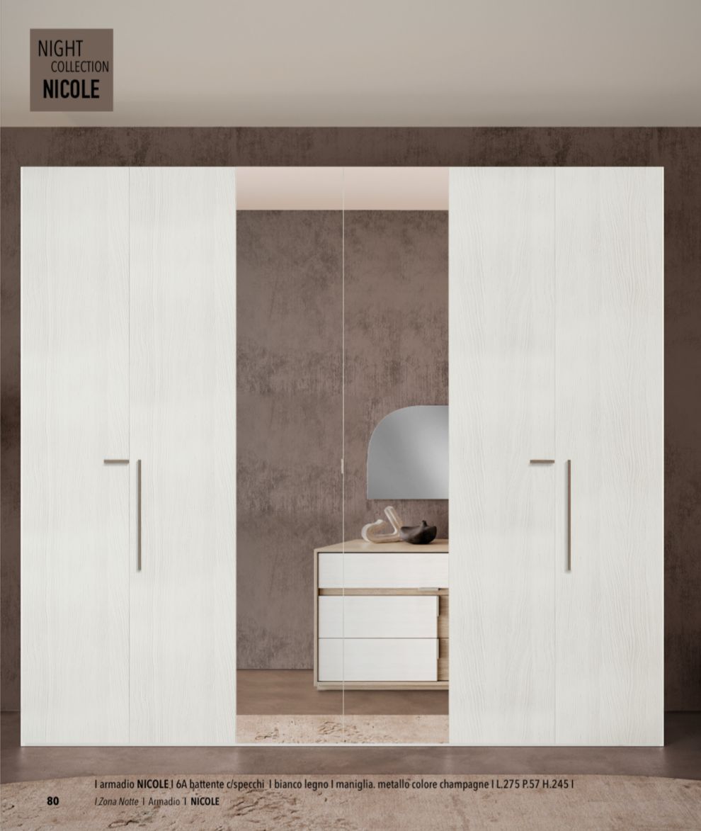 AMELIA wardrobe 2 sliding doors (spatulated gray / concrete grey)