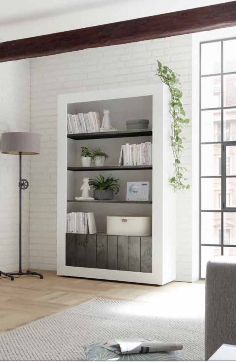 Container 2 Doors and 3 Shelves URBINO (White Pine) 20 90 35 - 20P