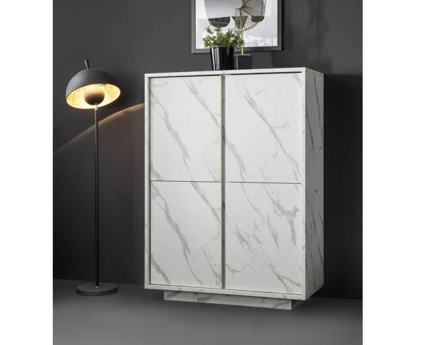 4 Door Container CARRARA (Black Marble) 208100-04