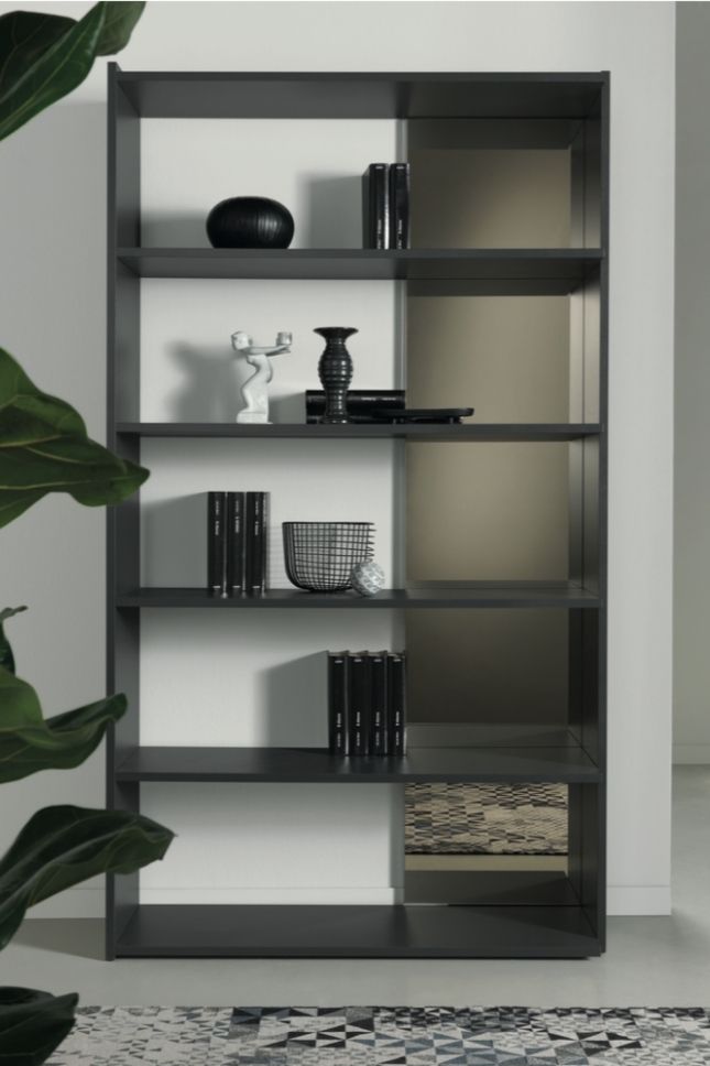 JULIO Anthracite bookcase (JULIO ANT/BR)