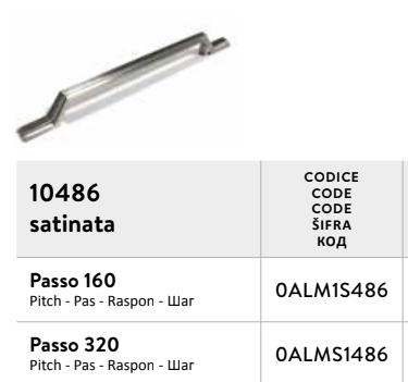 Maniglia SATINATA 10486 (11pz)