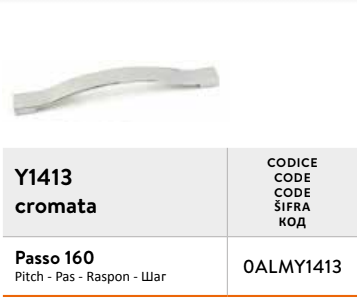 Maniglia CROMATA Y1413 (17pz)