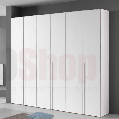 LUISA 6-Door Wardrobe (White)