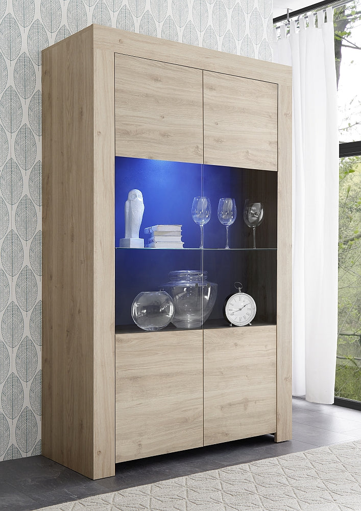 Showcase 2 doors FIRENZE (Cadiz oak) 20 24 38 - 06