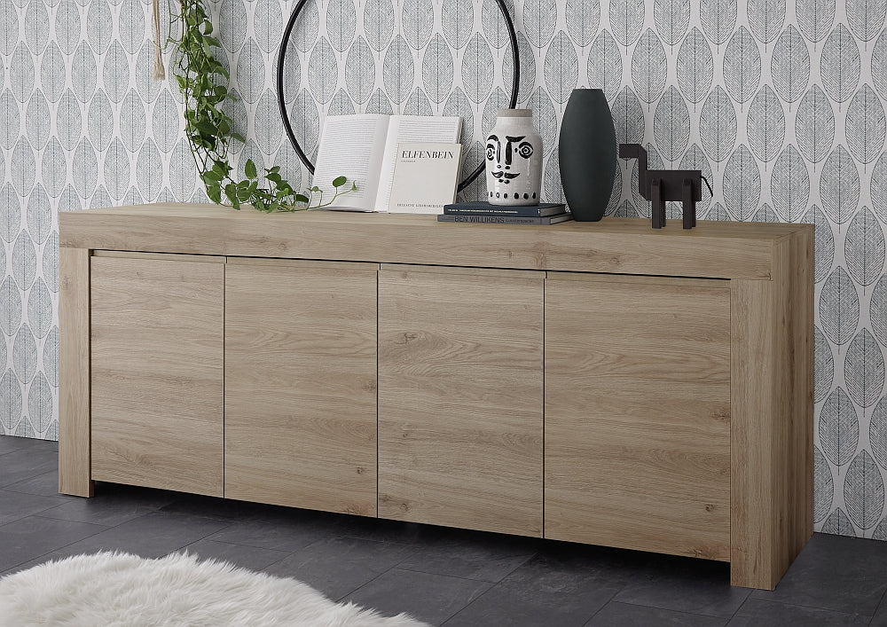 4 Door Sideboard FIRENZE (Cadiz Oak) 20 24 38 - 08