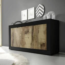 3-door sideboard BASIC black/pear (20 81 15 - 05)