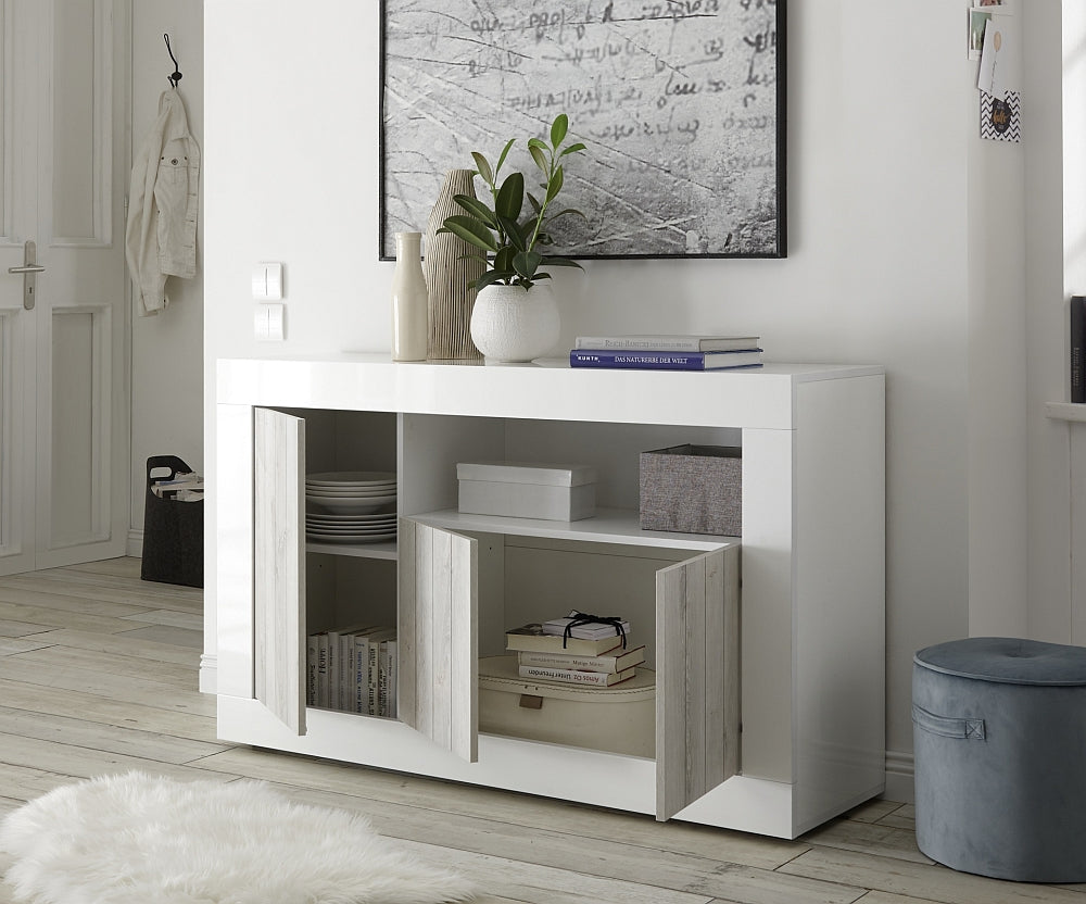 URBINO 3-Door Sideboard (Polished Pine) 20 90 35 - 13P