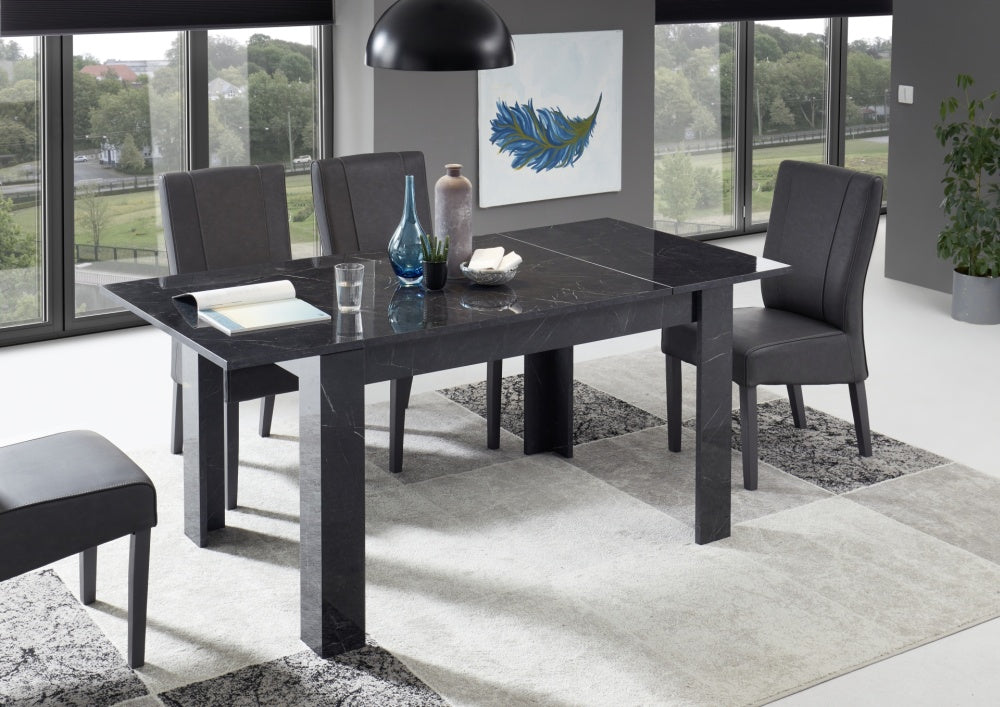 Tavolo Allungabile 137+48cm (Marmo Nero Lucido) 348131AL