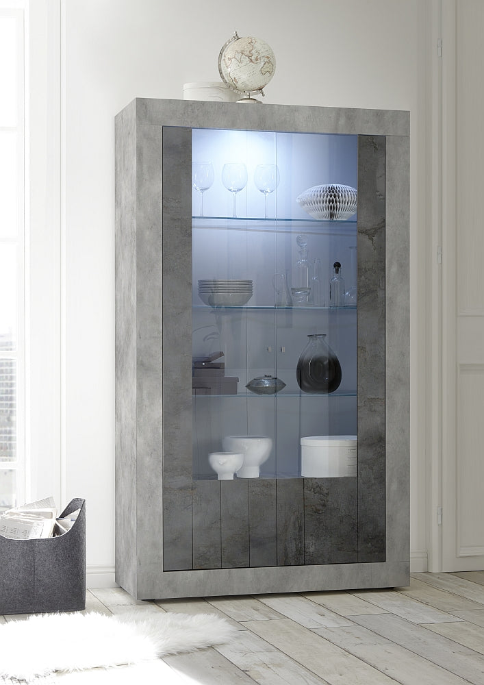 Showcase with 2 doors (Cement/Oxide) 20 13 35 - 06 OX