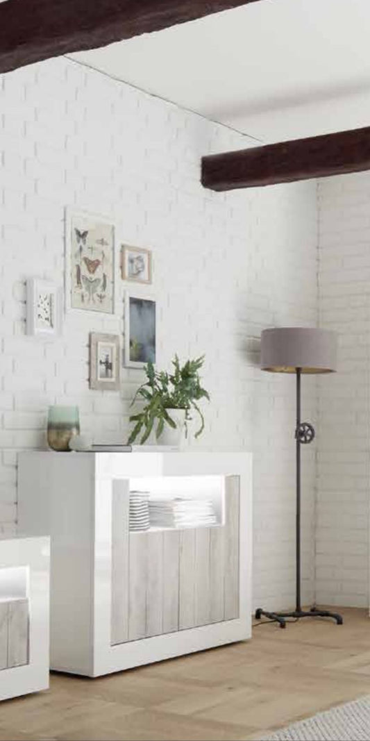 Sideboard 2 Doors and 2 Drawers URBINO (White Pine) 20 90 35 - 07P
