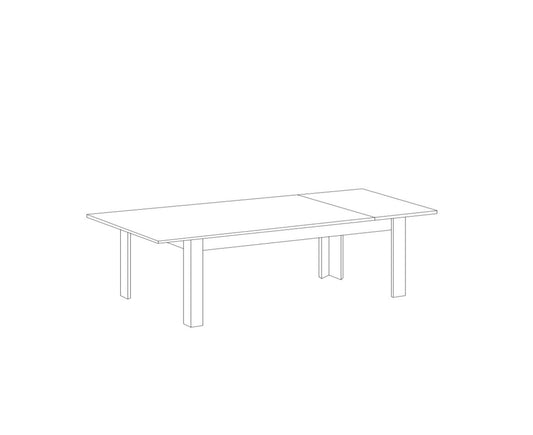 Table 137x90 CM INCLUDING EXTENSION 48 CM (Cement) 34 13 35 AL