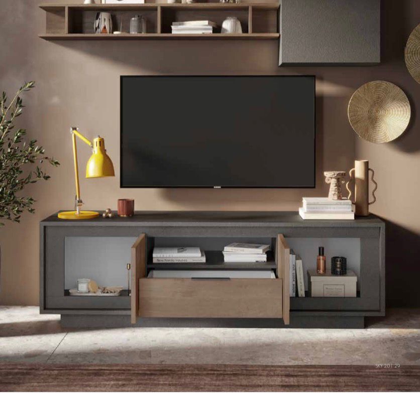 Base Tv 2 Ante e 1 Cassetto Sky