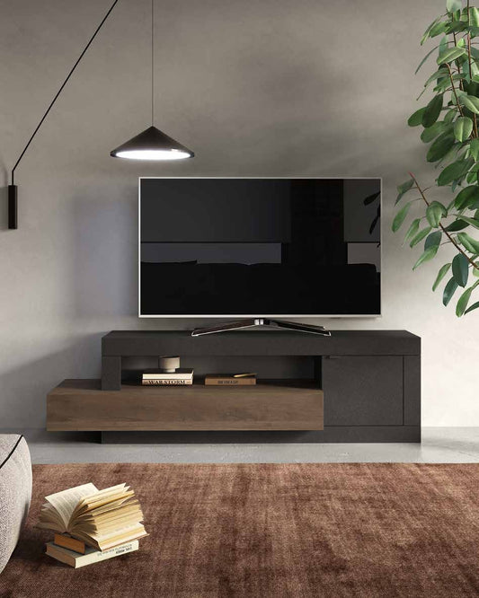 Base tv Freedom 1 anta e 1 cassetto