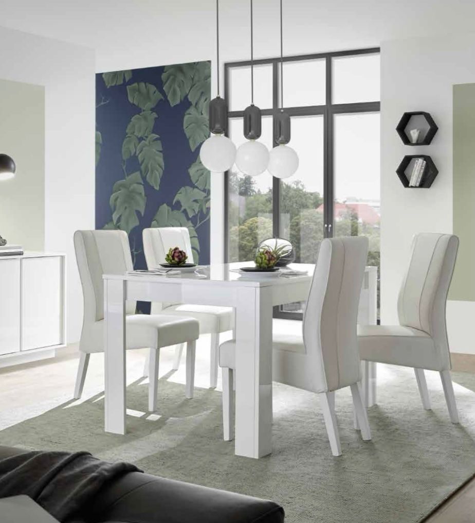 CARRARA Extendable Table (Black Marble)
