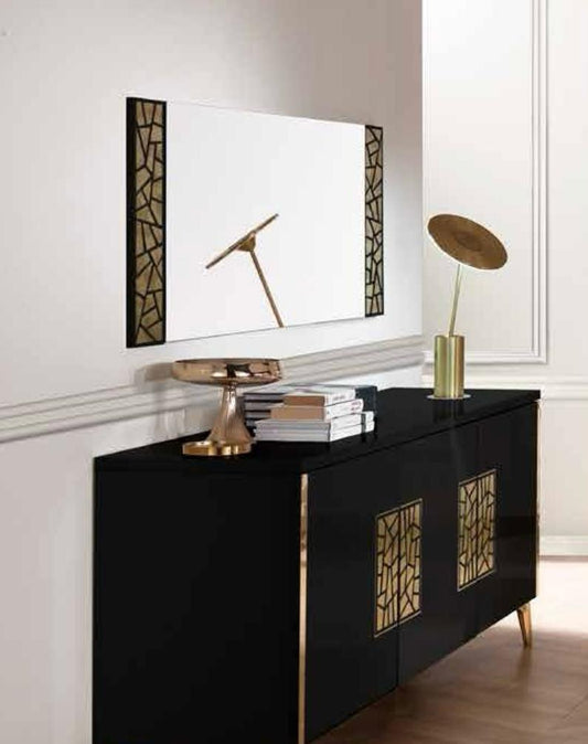 Stella mirror Black lacquered