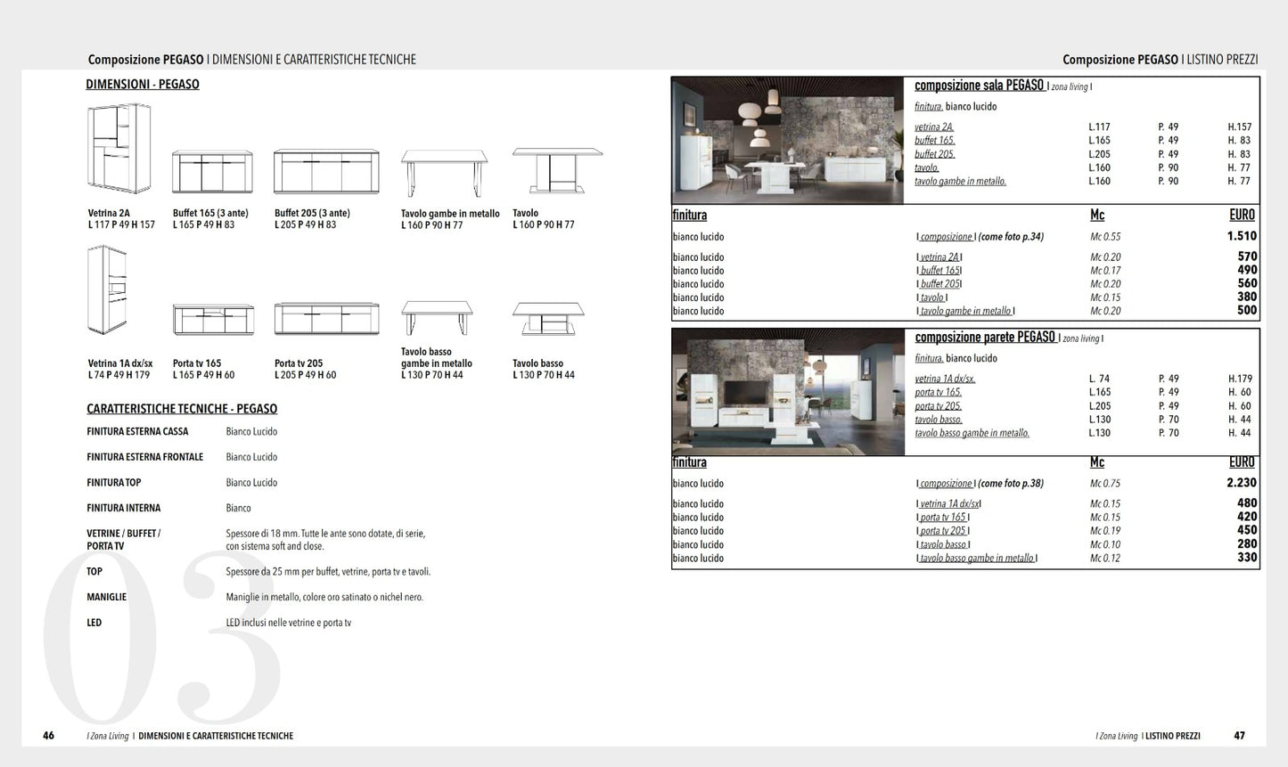 Pegaso 165 TV stand