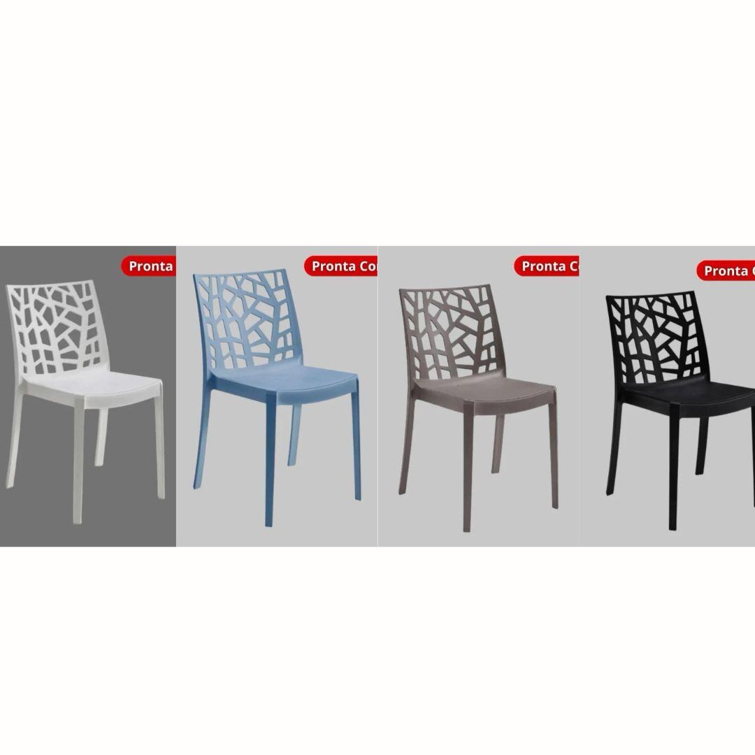 Chair in ANTHRACITE colored polypropylene