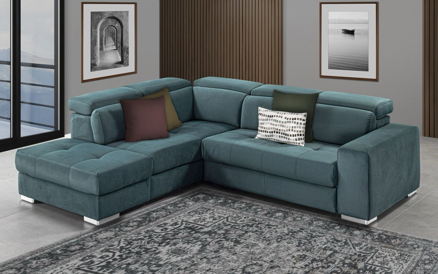 AMALFI corner sofa with end armchair