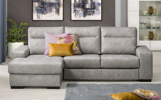 Angolate sofa with ISCHIA end armchair