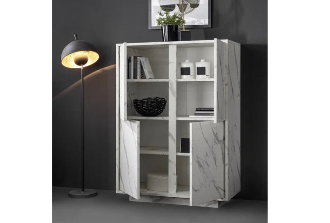 4 Door Container CARRARA (Black Marble) 208100-04