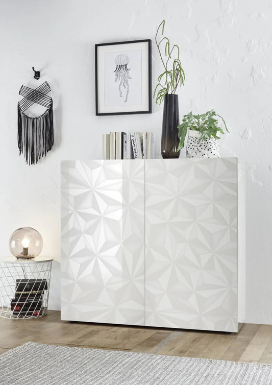 PRISMA 2-Door Container (Glossy Screen-Printed Grey) 20 23 99 - 04