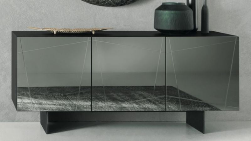 ISIDE 3-Door Sideboard (Smoke/Anthracite Mirror) ISIDE AN/FU TR