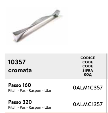 CHROME handle 10357 (x11)