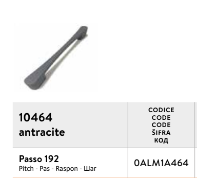 ANTHRACITE handle 10464 (14pcs)