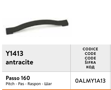 ANTHRACITE handle Y1413 (x13)