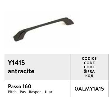 ANTHRACITE handle Y1415 (11pcs)