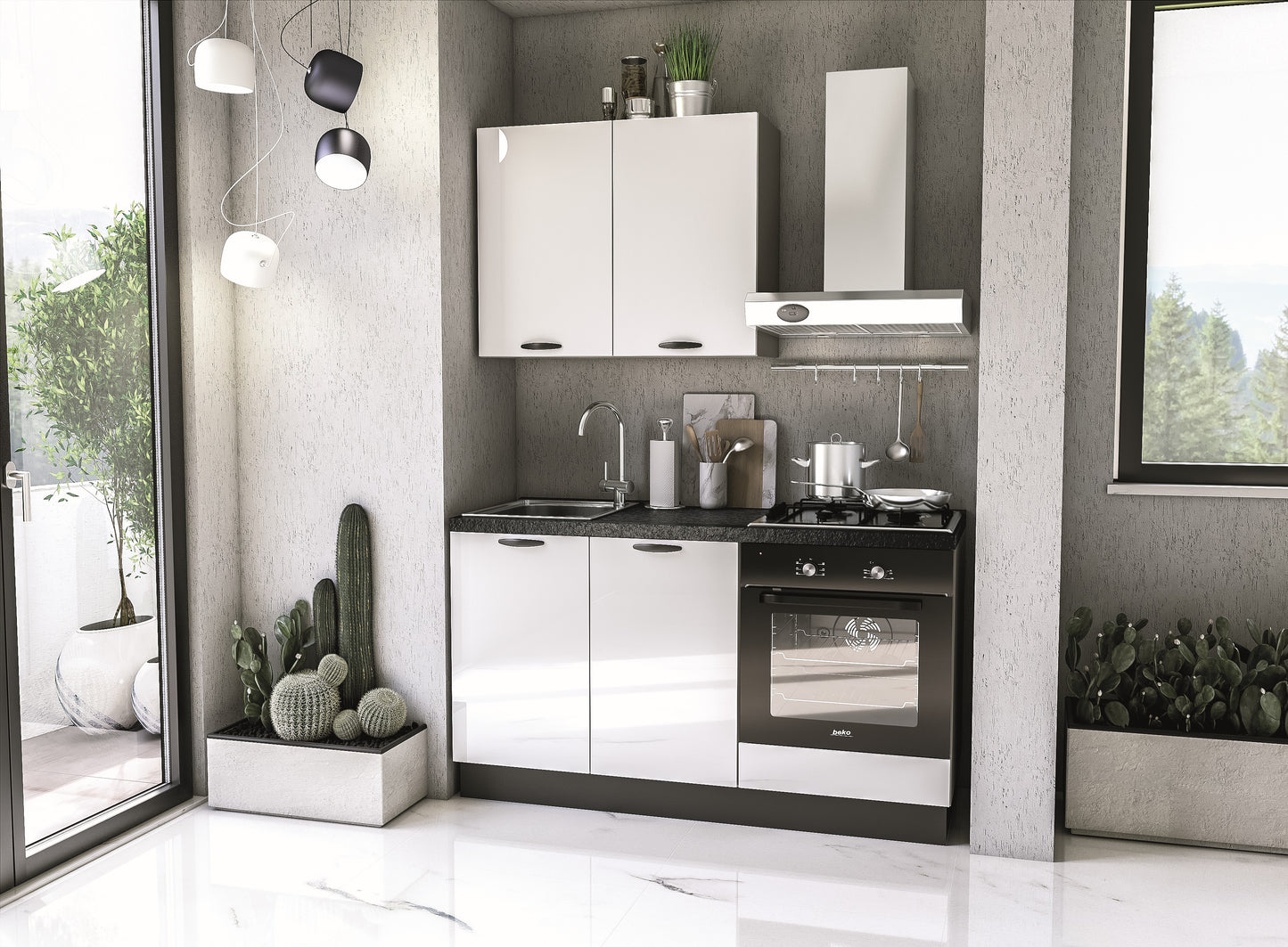 MONO 150 kitchen (SELENE door) 