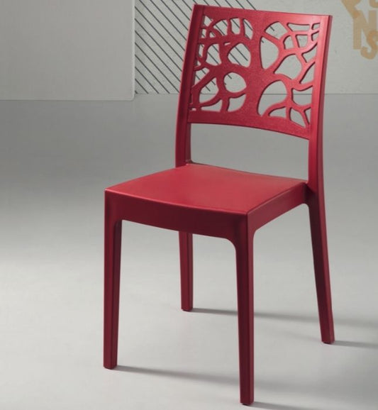 VIBIA Chair Red Polypropylene (SED.VIBIA/ROS) 