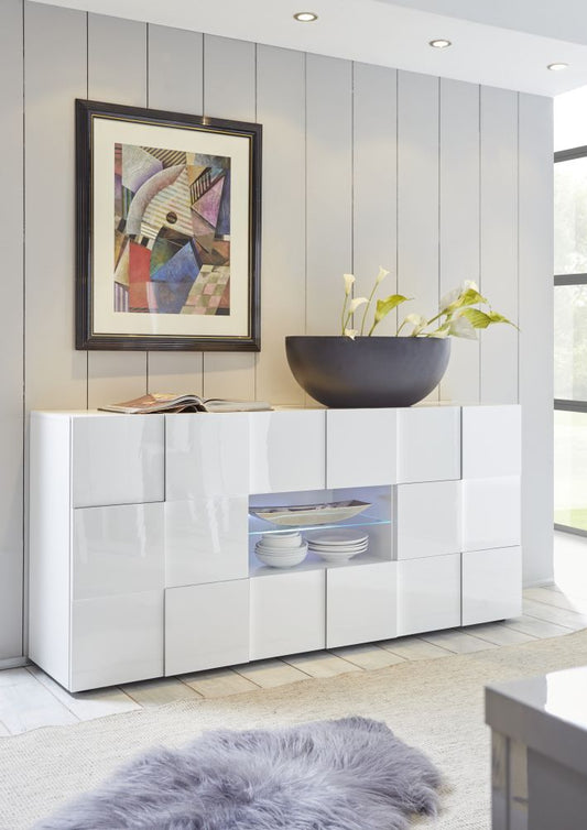 Sideboard 2 Doors and 2 Drawers DAMA (Glossy White) 20 90 08 - 07