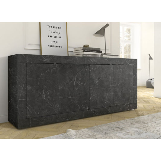 Sideboard 4 doors BASIC black marble (20 81 15 - 08)